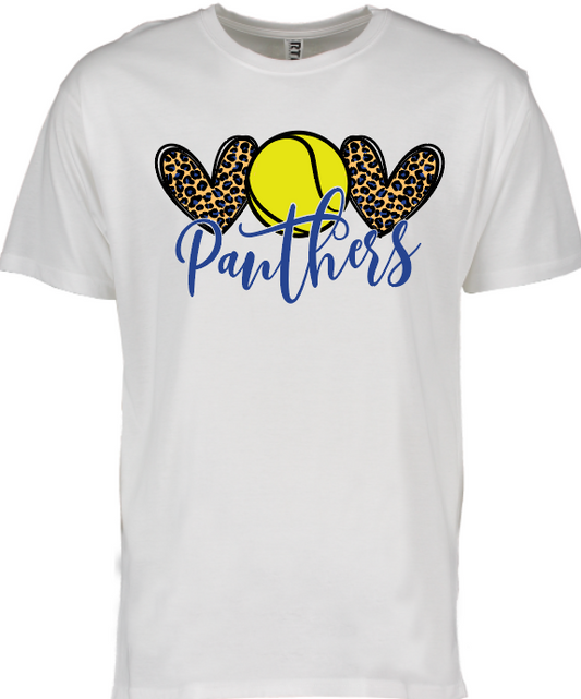 Love Panthers Tennis Tee