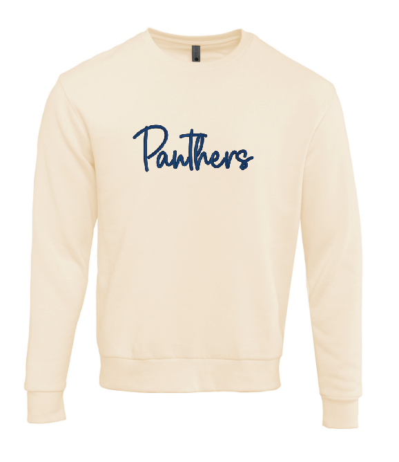 Panthers 3D Puff Embroidered Crewneck