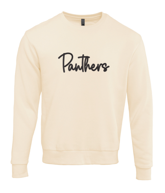 Panthers 3D Puff Embroidered Crewneck