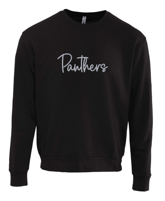 Panthers 3D Puff Embroidered Crewneck