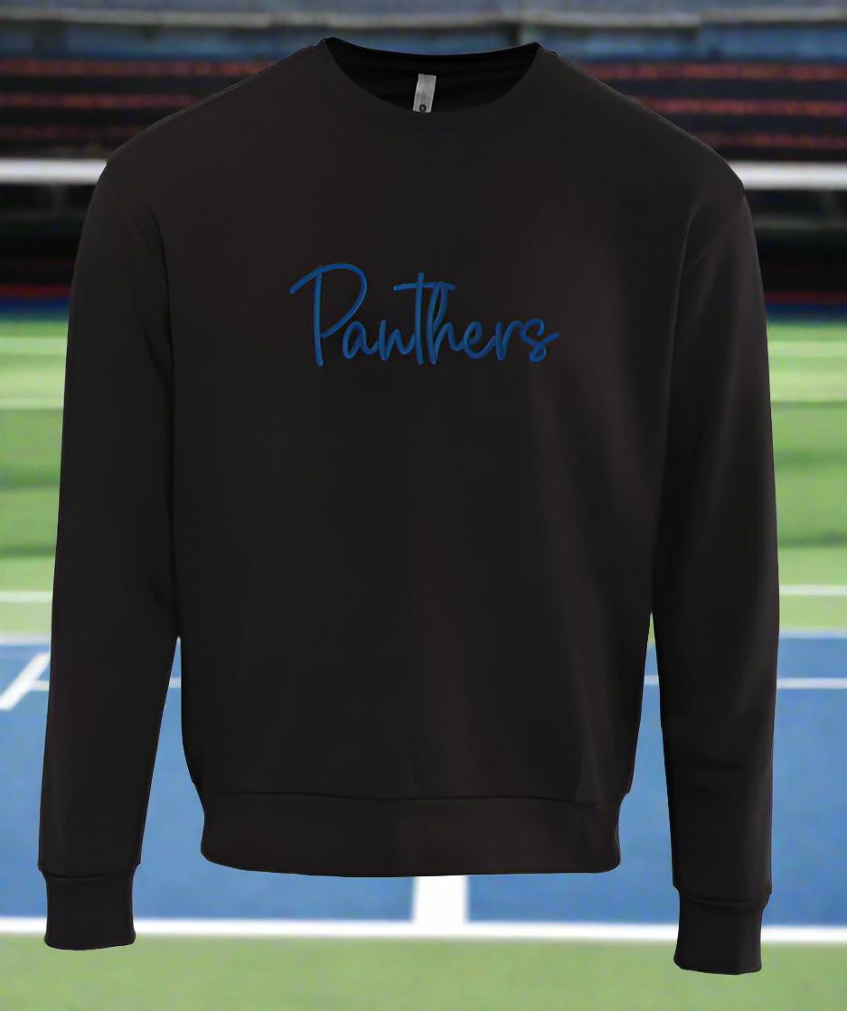 Panthers 3D Puff Embroidered Crewneck