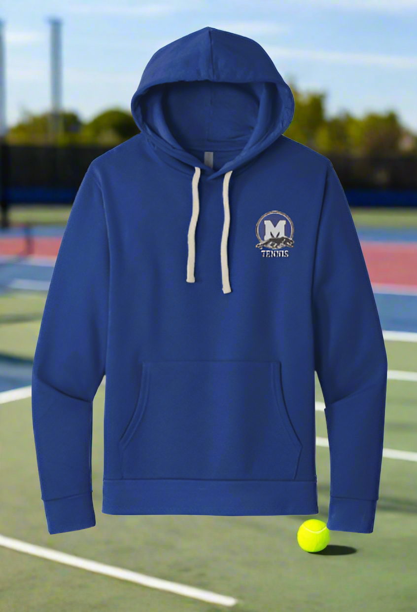 Midlo Logo Tennis Hoodie or Crewneck