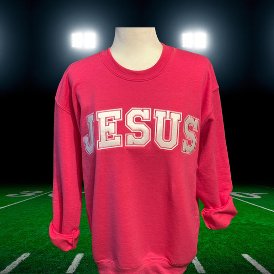 Team JESUS Embroidered Crewneck Sweatshirt