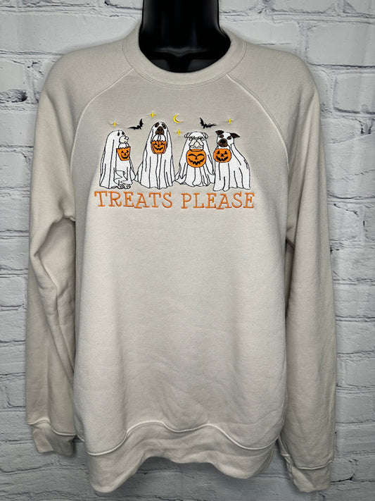 Howl-O-Ween Embroidered Sponge Fleece Raglan Crewneck Sweatshirt