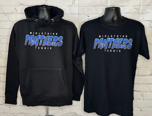 Midlothian Panthers Tennis Hoodie or Tee